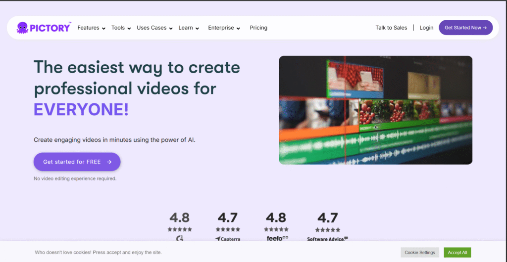 Pictory AI 5 Best Video Generation AI Tools of 2025