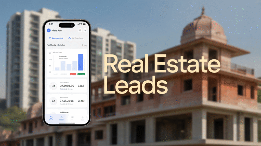 Real Estate Lead Generation in Jaipur using Meta Ads dashboard